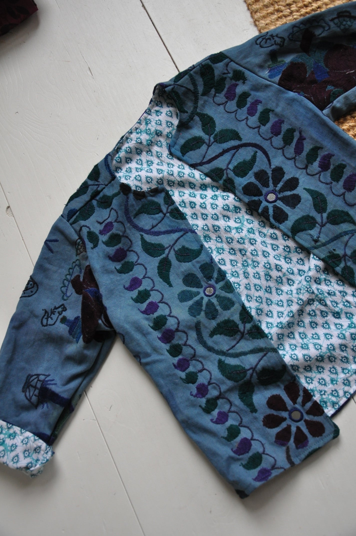 Vintage Kids Coat Blue Size 104 - 110