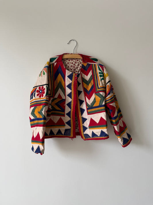Vintage Kids Coat White Size 122 - 128