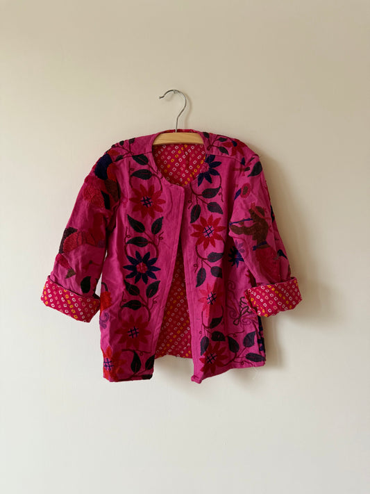 Vintage Kids Coat Pink Size 110 - 116