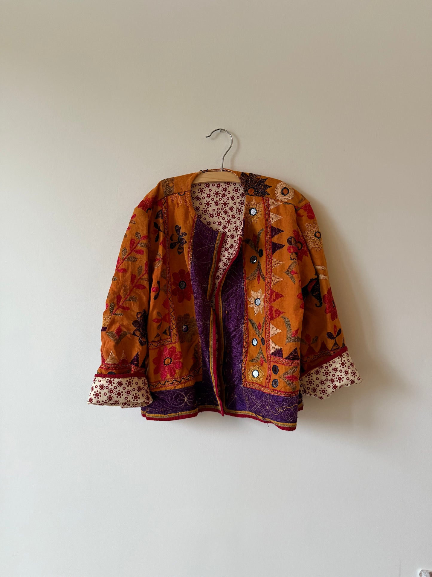 Vintage Kids Coat Oker Size 128